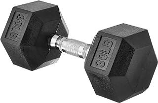 Amazon Basics Rubber Hex Dumbbell Hand Weight