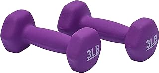 Amazon Basics Neoprene Dumbbell Hand Weights for Exercise and Muscle Toning