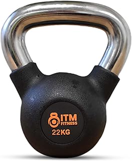 Rubber Kettlebell Set - Durable Fitness Weights with Ergonomic Non-Slip Handle, Best for Strength Training, Home Exercise, and Gym Equipment, (4kg to 28kg), Black