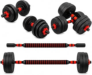 20KG Dumbbells Barbell Set With Connecting Rod Adjustable Dumbbells set Adjustable Lifting Training Set