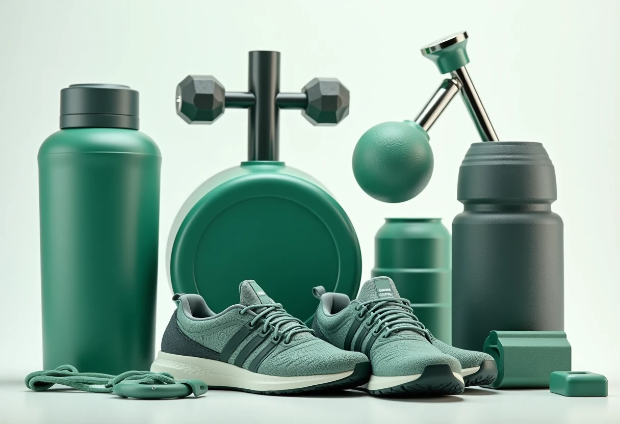 Equipo de fitness bien organizado
