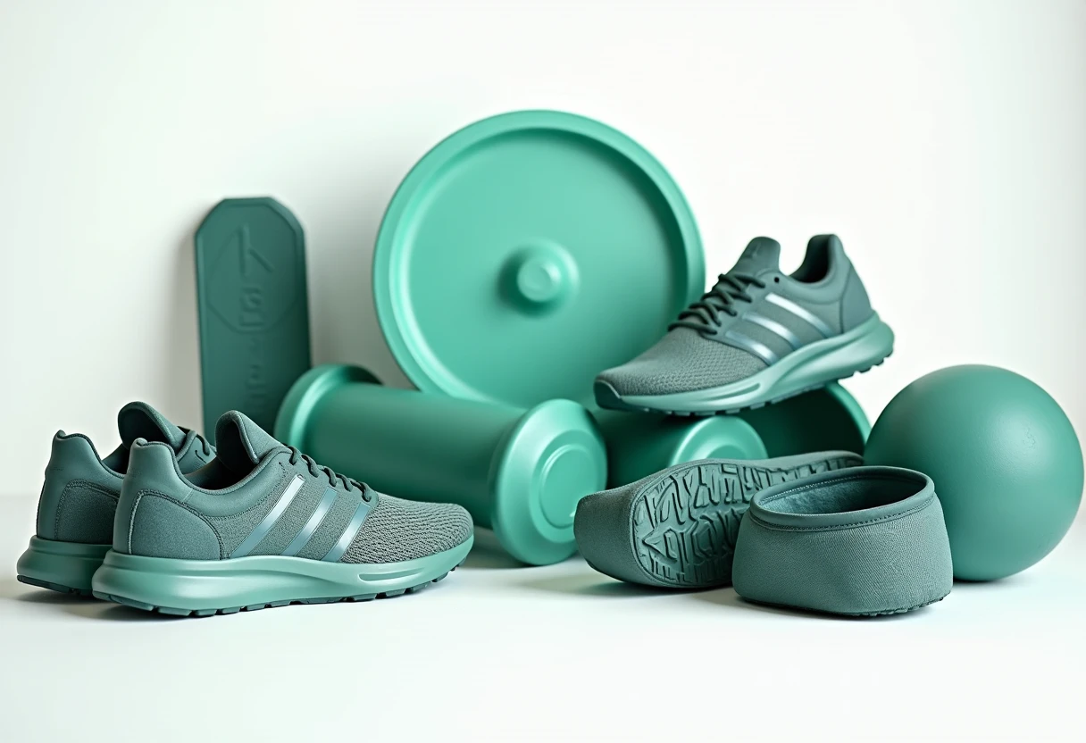 Equipamiento fitness en un gimnasio